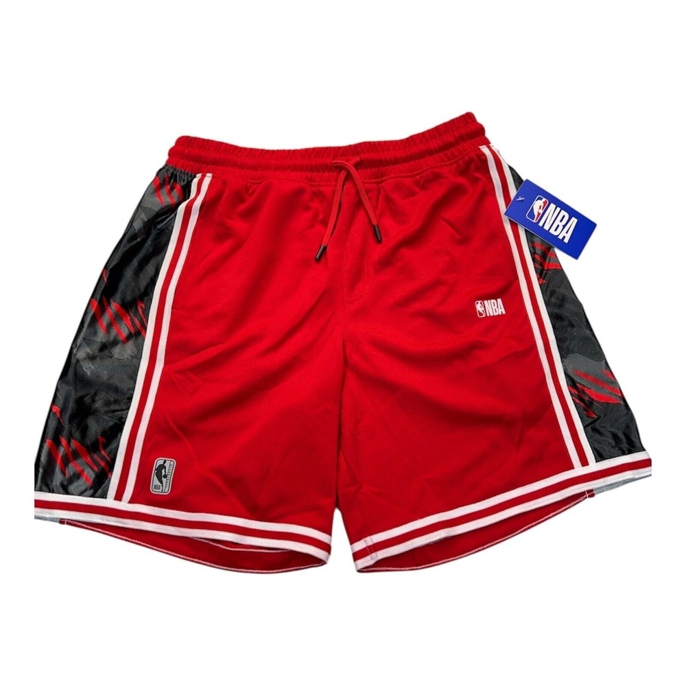 NBA Basketball‎ Shorts Mens Medium Red Sequell Licensed NWT Athletic